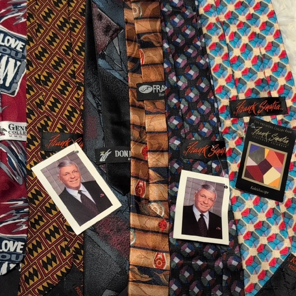 12 Lot Mens Ties Frank Sinatra Don Loper Fratello Uomo Venetto Kilburne & Finch - Picture 8 of 16